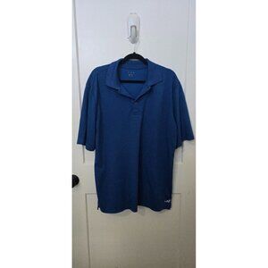 Mens XL Blue Polo Shirt By BCG 100% Polyester